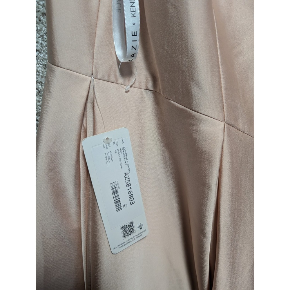 Azazie Kendall + Kyle Wedding Dress Length 63" Dress A14 Rose NWT - Picture 3 of 9